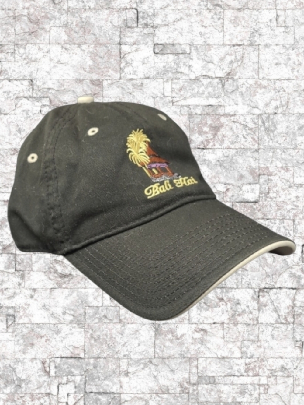 BALI HAI - BLACK & TAN BASEBALL STYLE CAP-HEADWEAR BY THE GAME